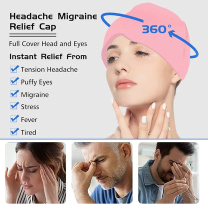 Cooling Headache & Migraine Relief Cap – Hot & Cold Therapy