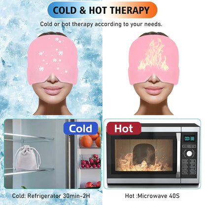 Cooling Headache & Migraine Relief Cap – Hot & Cold Therapy