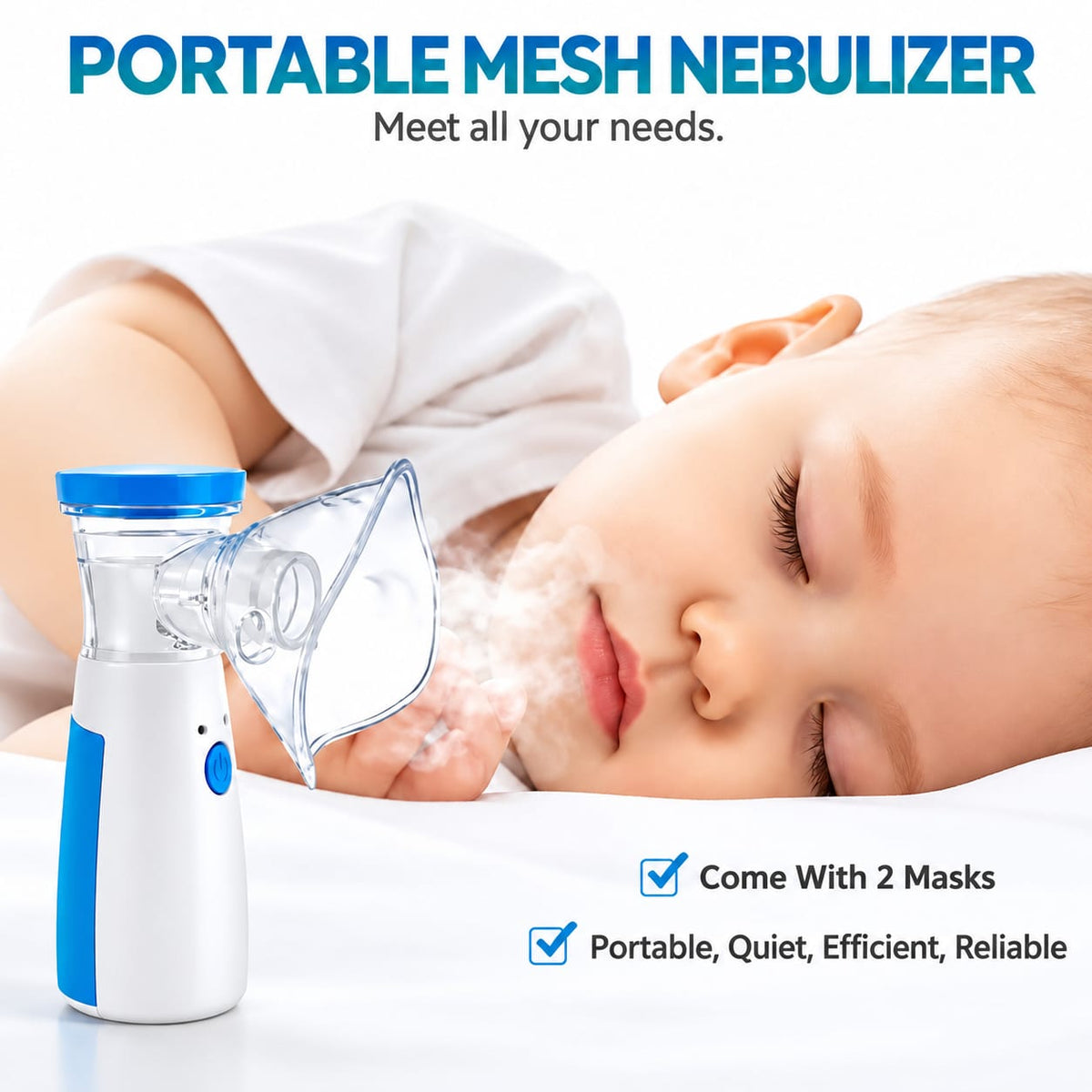 AeroMist Go™ – Portable Mesh Nebulizer